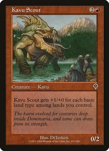 Kavu Scout, Magic card INV 151 — Invasion set