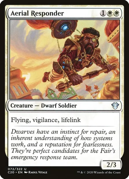 Aerial Responder, Magic card C20 72 — Commander 2020 set