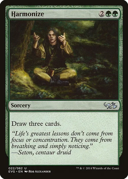 Harmonize, Magic card EVG 22 — Duel Decks Anthology: Elves vs. Goblins set