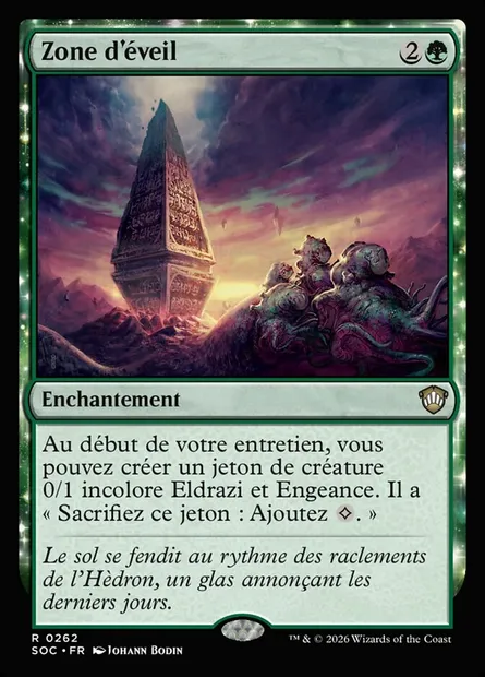 Zone d'éveil, carte Magic SOC 262 — extension Secrets of Strixhaven Commander