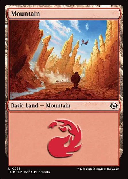 Mountain, Magic card TDM 283 — Tarkir: Dragonstorm set