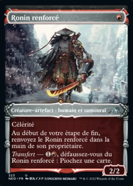 Ronin renforcé, carte Magic NEO 323 — extension Kamigawa: La Dynastie Néon