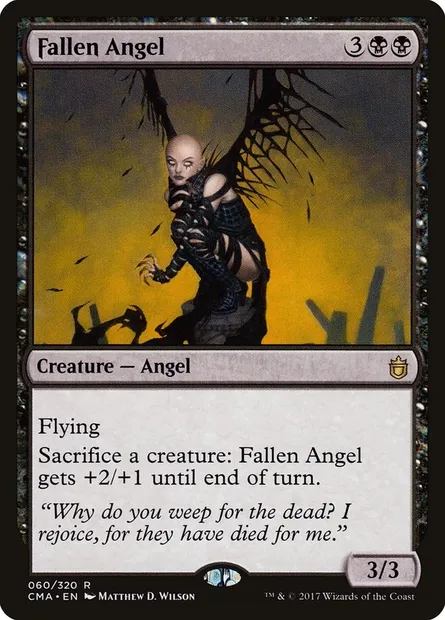 Ange déchu, carte Magic CMA 60 — extension Commander Anthology