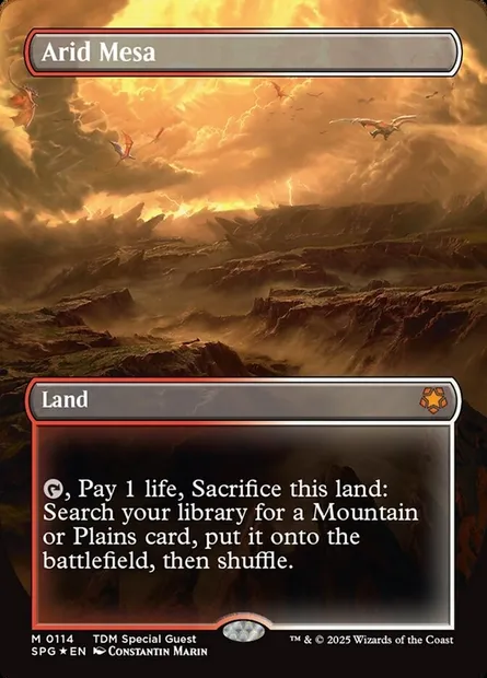 Arid Mesa, Magic card SPG 114 — Special Guests set