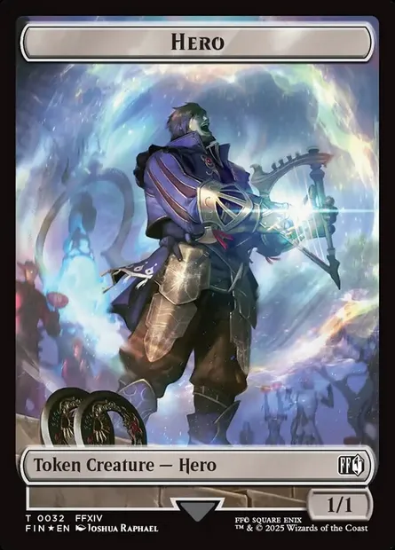 Hero, Magic card TFIN 32 — Final Fantasy Tokens set