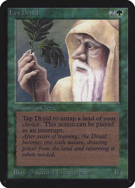 Ley Druid, Magic card LEA 205 — Limited Edition Alpha set