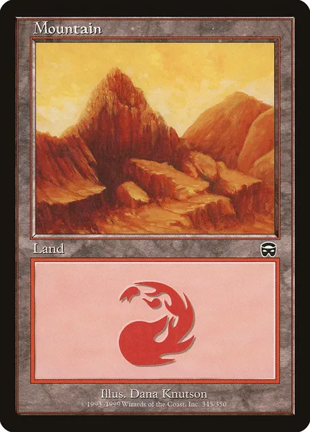 Montagne, carte Magic MMQ 345 — extension Masques de Mercadia