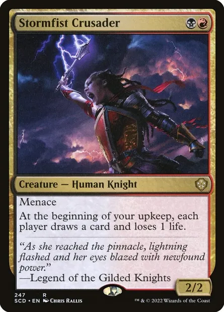 Stormfist Crusader, Magic card SCD 247 — Starter Commander Decks set