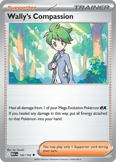 Wally's Compassion, Pokémon card MEG 132 — Mega Evolution set