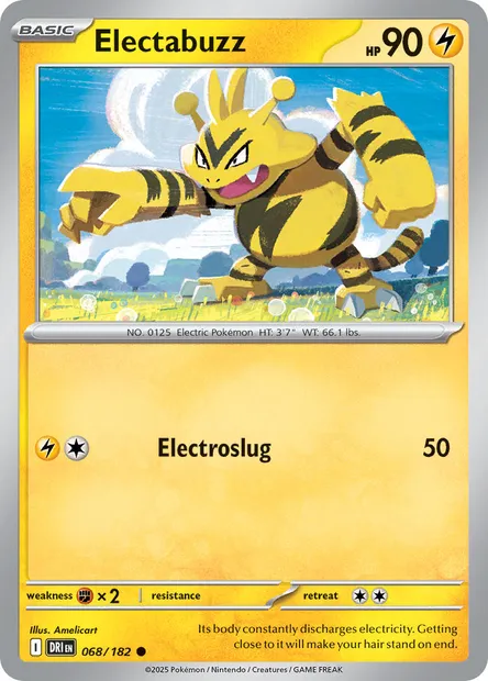 Electabuzz, Pokémon card DRI 068 — Destined Rivals set