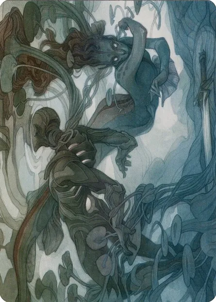 Emry, Lurker of the Loch // Emry, Lurker of the Loch, carte Magic AMOM 69 — extension March of the Machine Art Series