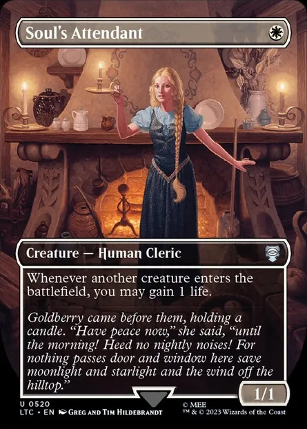 Suivante de l'âme, carte Magic LTC 520 — extension Tales of Middle-earth Commander