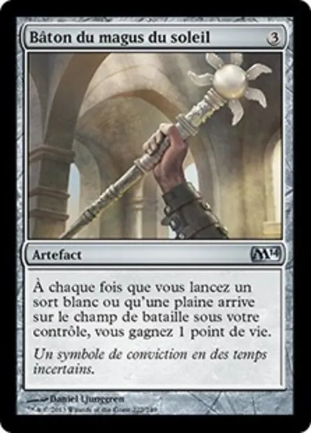 Bâton du magus du soleil, carte Magic M14 222 — extension Magic 2014