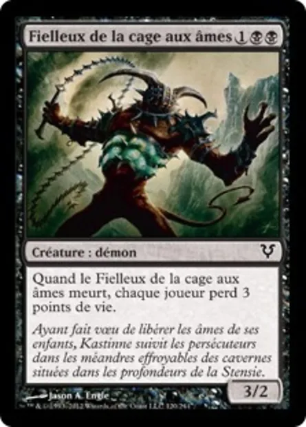 Fielleux de la cage aux âmes, carte Magic AVR 120 — extension Avacyn ressuscitée