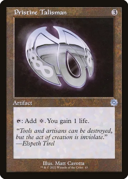 Pristine Talisman, Magic card BRR 43 — The Brothers' War Retro Artifacts set