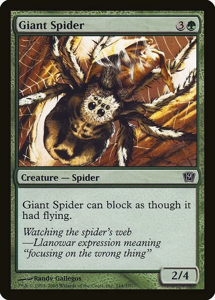Giant Spider, Magic card 9ED 244★ — Ninth Edition set