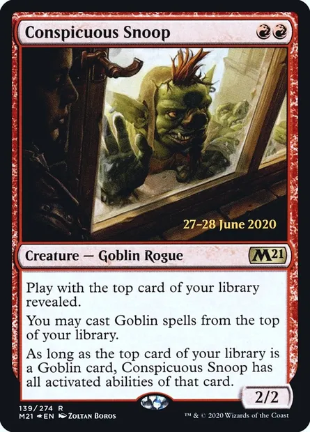 Conspicuous Snoop, Magic card PM21 139s — Core Set 2021 Promos set