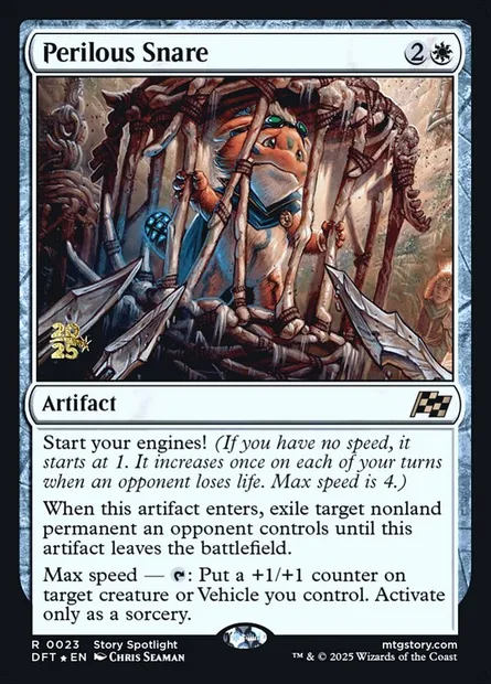 Perilous Snare, Magic card PDFT 23s — Aetherdrift Promos set