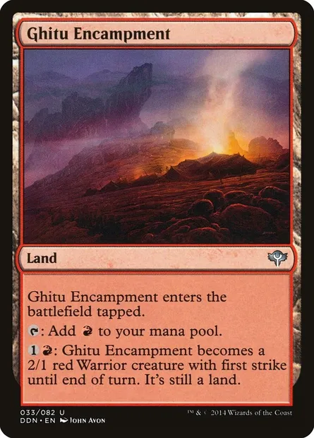 Campement guitûk, carte Magic DDN 33 — extension Duel Decks: Speed vs. Cunning