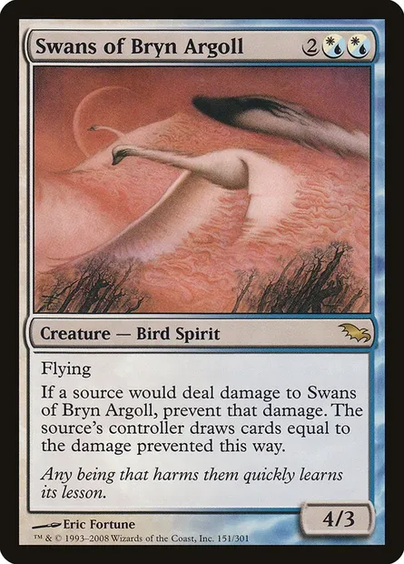 Swans of Bryn Argoll, Magic card SHM 151 — Shadowmoor set