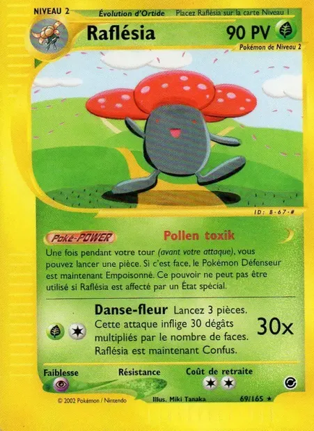 Raflésia, carte Pokémon EX 69 — extension Expedition