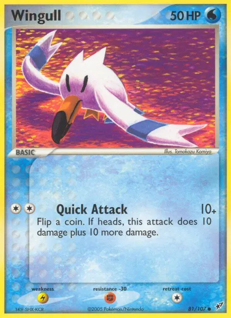 Wingull, Pokémon card DX 81 — Deoxys set