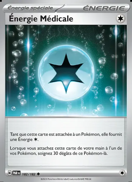 Énergie Médicale, carte Pokémon PAR 182 — extension Faille Paradoxe