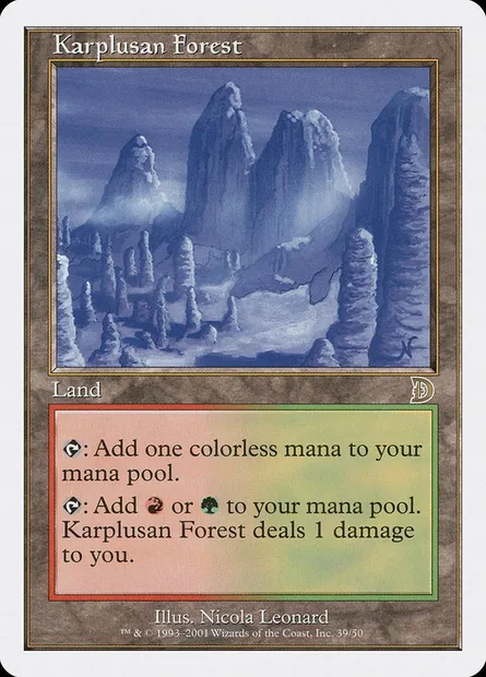 Forêt de Karpluse, carte Magic DKM 39 — extension Deckmasters