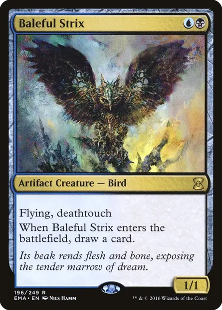 Sinistre strix, carte Magic EMA 196 — extension Eternal Masters