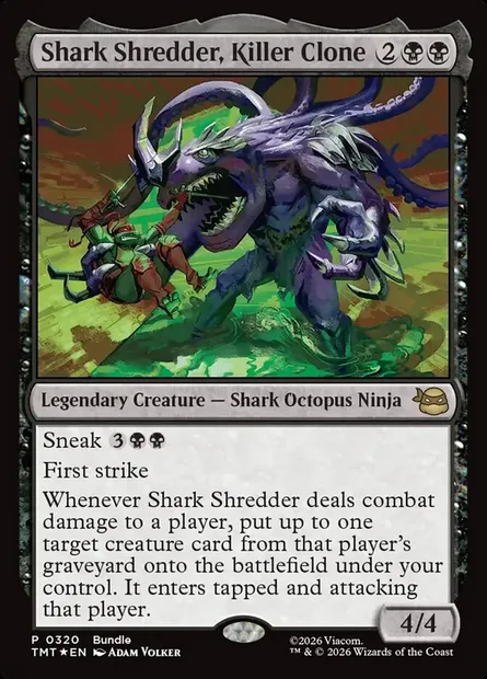 Shark Shredder, Killer Clone, Magic card TMT 320 — Teenage Mutant Ninja Turtles set
