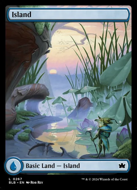 Island, Magic card BLB 267 — Bloomburrow set