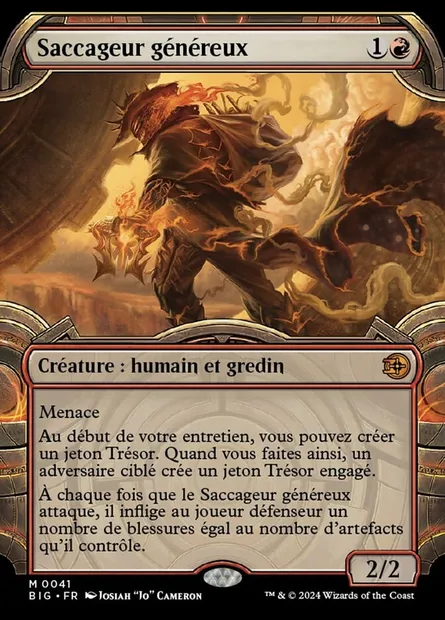 Saccageur généreux, carte Magic BIG 41 — extension The Big Score
