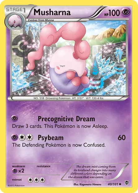 Musharna, Pokémon card PLB 40 — Plasma Blast set