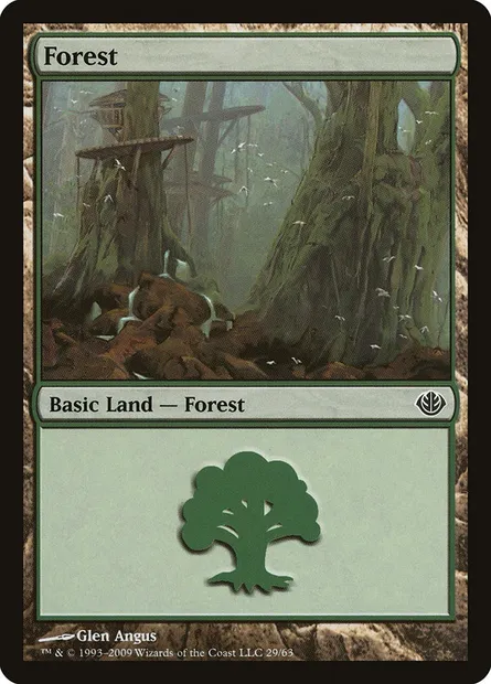 Forêt, carte Magic DDD 29 — extension Duel Decks: Garruk vs. Liliana