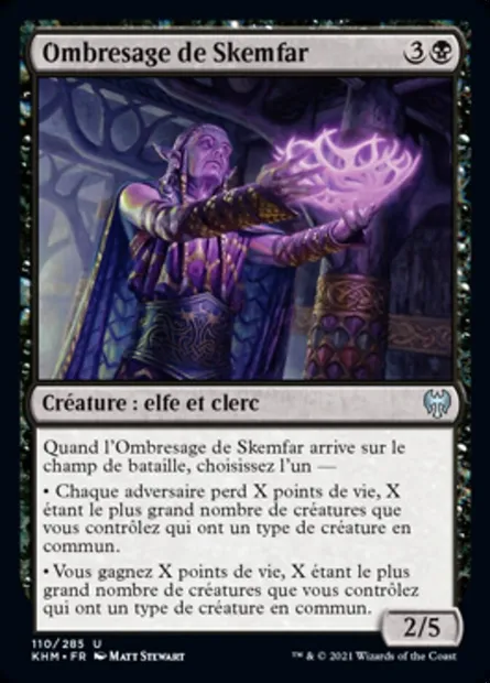 Ombresage de Skemfar, carte Magic KHM 110 — extension Kaldheim