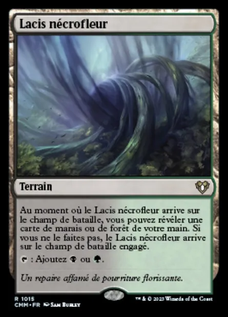 Lacis nécrofleur, carte Magic CMM 1015 — extension Commander Masters