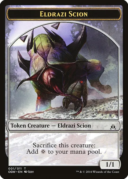 Eldrazi Scion, carte Magic TOGW 1 — extension Oath of the Gatewatch Tokens