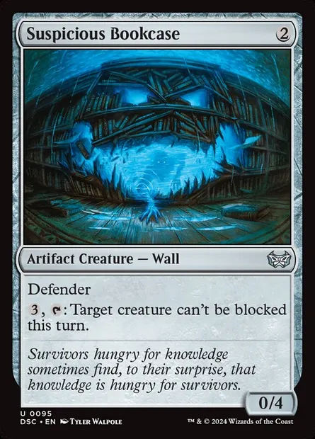Suspicious Bookcase, Magic card DSC 95 — Duskmourn: House of Horror Commander set
