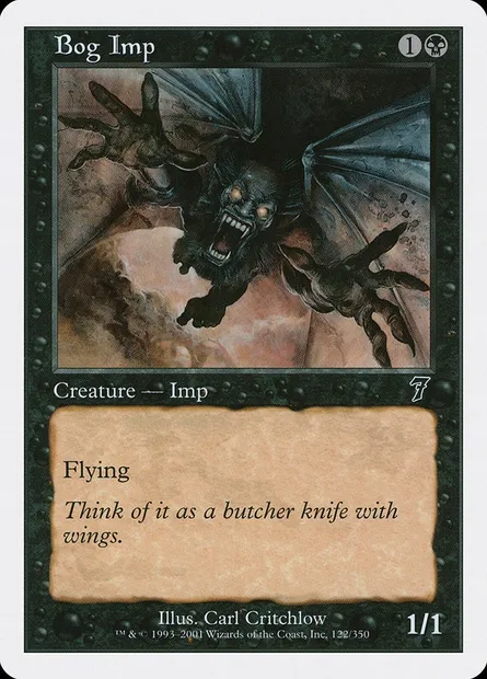Bog Imp, Magic card 7ED 122 — Seventh Edition set