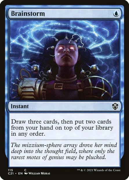 Brainstorm, Magic card C21 115 — Commander 2021 set