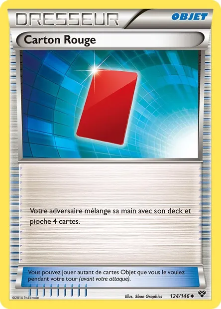 Carton Rouge, carte Pokémon XY 124 — extension XY