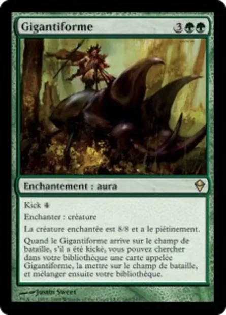 Gigantiforme, carte Magic ZEN 162 — extension Zendikar