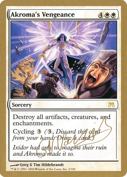 Akroma's Vengeance, Magic card WC04 gn2 — World Championship Decks 2004 set