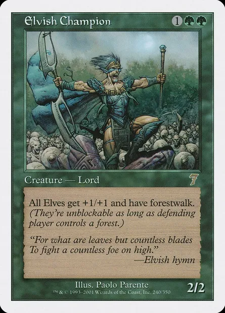 Elvish Champion, Magic card 7ED 240 — Seventh Edition set
