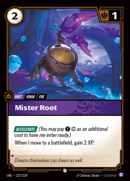 Mister Root, Riftbound card UNL 127 — Unleashed set