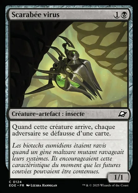 Scarabée virus, carte Magic EOE 124 — extension Edge of Eternities
