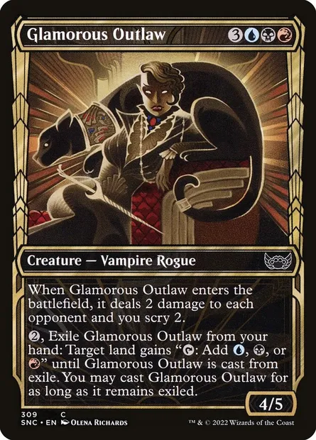 Glamorous Outlaw, Magic card SNC 309 — Streets of New Capenna set