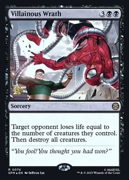 Courroux abominable, carte Magic PSPM 74s — extension Marvel's Spider-Man Promos