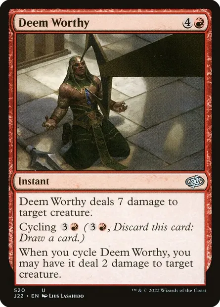 Deem Worthy, Magic card J22 520 — Jumpstart 2022 set