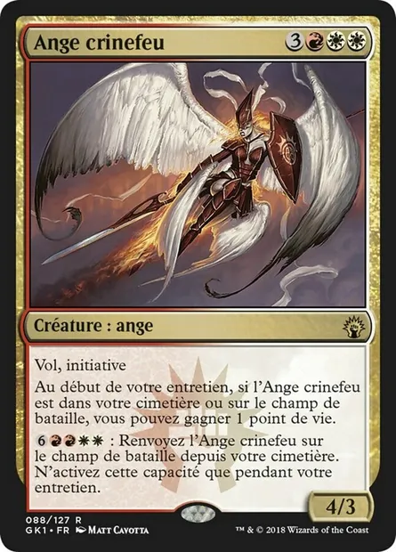 Ange crinefeu, carte Magic GK1 88 — extension GRN Guild Kit